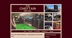 Desktop Screenshot of chieftainhotelinverness.com