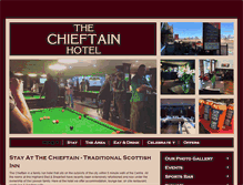 Tablet Screenshot of chieftainhotelinverness.com